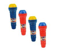 Toyvian 4pcs Realistic Echo Boys and Girls Microphone Plastic Microphone Toy No Batteries Needed for Birthday Gifts Random Color