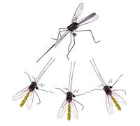 Toyvian 4pcs Realistic Mosquito Insect Models Durable Artificial for Educational Landscaping and Desktop Decoration Creative Cognitive Props for Learning