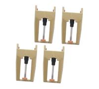 Toyvian 4pcs Record Player Stylus Replacement Needles for Atnl Turntable Vinyl Player Needle Gold Tone Easy Install