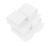 Toyvian 4pcs Remote Controller Storage Holder Wall Remote Controller Box 3.93x2.48x1.18inch Plastic Self-adhesive Design Odorless Simple Elegant Storage in Living Room