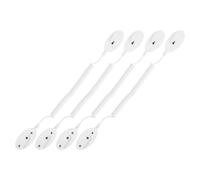 Toyvian 4pcs Retractable Remote Control Tether with Universal Design, Portable and Easy to Carry, Made of Sturdy Abs and Pu Material, for Senior Users to Prevent Remote Loss at Home