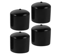 Toyvian 4pcs Rubber Trailer Bearing Caps, Universal Fit Protective Wheel Hub Dust Covers, 50mm Inner Diameter, Prevent Mud, Sand, and Debris Entry, for Vehicle Rim Hub and Boat Trailer Use