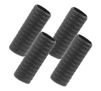 Toyvian 4Pcs Rubber Violin Bow Grip Sleeve Holder Easy to Install Protects Bow from Damage for Musician