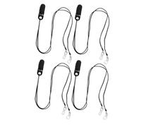 Toyvian 4pcs Senior Hearing Aid Lanyard Clip with Anti-Lost BTE Protector, Secure Retention Clip Made of Abs and Nylon for Hearing Amplifiers, for Outdoor Activities and Home Use