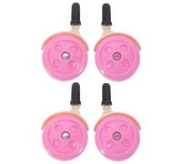Toyvian 4pcs Silent Baby Walker Wheels Smooth Swivel Caster Replacement Parts for Drive Walker Sturdy Plastic Metal Design for Home Night Use