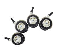 Toyvian 4pcs Silent Wheel Replacement Walker Wheels Quiet and Smooth Rolling Gliders for Floors for First Steps