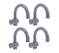 Toyvian 4pcs Simulation Faucet for Lightweight Plastic Play Kitchen Sink Faucets Realistic Design for Creative Role Play at Home Parties and Outdoor Activities