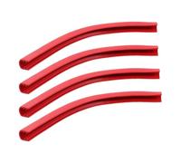 Toyvian 4pcs Skateboard Bumper Strips for Cruiser Longboards and Ski Boards Shock Absorbing Abs Edge Protectors with Precise Fit for Urban Skating and Snowboarding