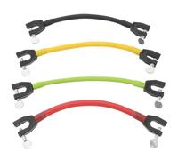 Toyvian 4Pcs Ski Tip Connectors Ski Training Aid for Beginners Speed Control Skiing Clips Snowboard Accessories in Black Green Red Yellow for Winter Sports