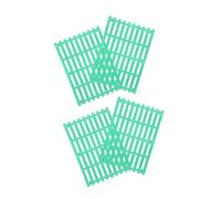 Toyvian 4PCS Small Animal Feet Pads Plastic Rabbit Cage Mat Floor Litter Tray Pad for Guinea Pigs Chinchillas Hamsters Cats Dogs Multipurpose Cage Resting Mat