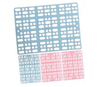 Toyvian 4pcs Small Rabbit Feet Pads Cage Floor Mats Lightweight Durable Plastic Bunny Cage Pad Cuttable Square Foot Resting Mat for Guinea Pigs Chinchillas Cats and Puppies