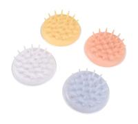 Toyvian 4pcs Soft Pet Bath Brush Dog Cat Grooming Massage Comb Hair Brush for Dogs Cats for Bathing and Grooming