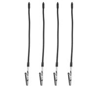 Toyvian 4pcs Soldering Fixing Clamps Helping Hands Clamp Stainless Steel Plastic Black for Electronics Soldering, Workbench Fine-Tuning for Professionals and DIY Enthusiasts