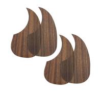 Toyvian 4pcs Solid Wood Grain Guitar Pickguard Cover Scratchproof Guard for Acoustic Classical Guitars Guard Plate