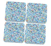 Toyvian 4pcs Soundproof Mat for Drum Cymbal Mute Pad Shock Absorbing Mat for Washer Vibration Pads Sound Absorbing Material