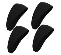 Toyvian 4pcs Sports Sweatbands for Men Elastic Moisture Wicking Headbands for Workout Yoga Outdoor Exercise Lightweight Breathable Hair Bands with Comfortable Stretch