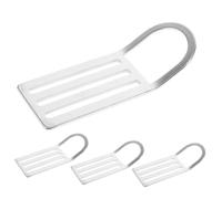 Toyvian 4pcs Stainless Steel Diving Buckle with D-shaped Ring, Universal Compatibility and Portable Design, Suitable for Bags and Diving Gear in Daily Activities and Underwater Use