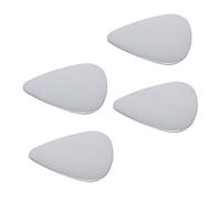 Toyvian 4pcs Stainless Steel Jazz Guitar Picks Thin Plectrums for Acoustic Guitar