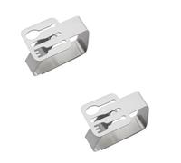 Toyvian 4pcs Stainless Steel Tablecloth Clips Unique Geometric Design, Polished and Smooth Surface, Easy to Use Table Cloth Holders for Dinners and Picnics