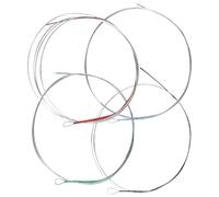 Toyvian 4pcs Steel Wire Pipa Strings Set 1-4 Professional Chinese Pipa String Replacement for Practice and Performance Musical Instrument Accessories