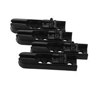 Toyvian 4pcs String Bass Guitar Bridge Replacement Set Saddle Bridge Accessories for Electric Bass Construction Compatible Instruments Black Set