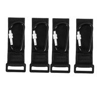 Toyvian 4pcs Stroller Hook Crib Quick Release Pu Strap for Stroller Pram Carrier Belt Hook Accessories Pram Strap for Bags for for Daily Use