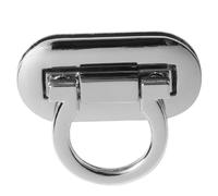 Toyvian 4pcs Sturdy Alloy Die Casting Lock Clutch Padlock for DIY Bag Making, Silver Mortise Lock with Simple Fashion Design and Lightweight Construction for DIY Bag Lovers