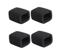 Toyvian 4pcs Thickened Microphone Covers Protective Sponge Windscreen for Ktv and Office Use Fit for Microphones Easy to Install Dust and Wind