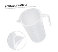Toyvian 4Pcs Transparent Measuring Cups with Clear Graduated Scales Spout for No-Spill Pouring High-Temperature Resistant PP Plastic Containers for Accurate Liquid Measurement