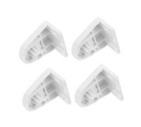 Toyvian 4pcs Triangular Window Blind Mounting Brackets PVC Double Roller Shade Hardware Support Dual Roller Shade Bracket for Stable Curtain Track Installation