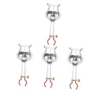 Toyvian 4pcs Trumpet Music Score Clip Music Sheet Holder Binder Silver Clips for Accessories
