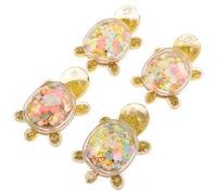 Toyvian 4pcs Turtle Detailed Sea Animal Figurines for Desktop Pool Sensory Play Home Office Decor Portable Party Gift