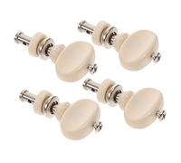 Toyvian 4pcs Ukulele Machine Heads Locking Tuning Pegs Key Tuner Button Set for String Instruments