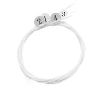 Toyvian 4pcs Ukulele Strings Set White Nylon Wire for 21/23/26 Inch Ukulele Instrument Accessories Anti-wear Long Using Life Replacement Part