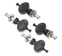 Toyvian 4pcs Ukulele Tuning Pegs Keys Replacement with Small round Handles for String Instruments, Sturdy Plastic and Metal Material, Essential Instrument Accessories for Ukulele Tuning