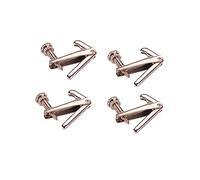 Toyvian 4pcs Violin String Fine Tuners Screws Silver String Adjuster for Universal Violin Metal Material