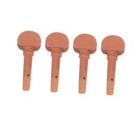 Toyvian 4pcs Violin Tuning Pegs for Boys and Girls Beginner Violins Wood Pegs Non-slip Knob Replacement Supplies