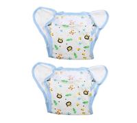 Toyvian 4pcs Washable Cartoon Cotton Diaper Pants for Potty Training Soft Comfortable Reusable Briefs Suitable for Boys Girls Years