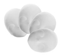 Toyvian 4Pcs White DIY Blank Masks for Cosplay Halloween Lightweight Full Face Masquerade Masks for Painting Crafting Decorating for Parties Creative Projects