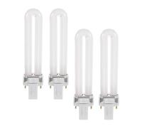 Toyvian 4pcs White Glass Nail Gel Lamp Replacement Tubes 12w 365nm UV Nail Light for Fast Drying and Fast Gel Light Curing Suitable for Manicure Dryers