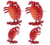Toyvian 4Pcs Wind Up Insect Educational Clockwork Insects for Halloween Decor Fun Stress Relief for All Ages for Parties and Goody Bags