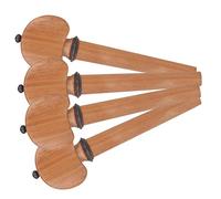 Toyvian 4pcs Wooden Cello Tuning Pegs Tuning Pegs for Violin Replacement String Instrument Accessories