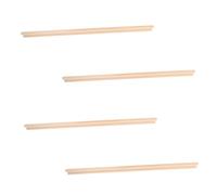 Toyvian 4pcs Wooden Domino Racks for Mexican Train Single Row Tile Holders Natural Wood Game Trays for Domino and Mahjong Games Friendly Design
