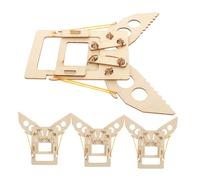 Toyvian 4pcs Wooden Mechanical Stem Puzzle Kits for Teens Adults DIY Educational Building with Realistic Engineering Models Interactive Classroom Science Parent Activity