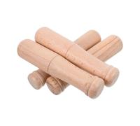 Toyvian 4pcs Wooden Pestle with Large Head for Efficient Garlic Crushing and Spice Grinding Solid Wood Stick Mashers for Kitchen Utensils and Food Preparation Tasks