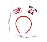 Toyvian 4Pcs Xmas Headbands Decorations Lightweight Festive Hair Hoops for Adults and Adorable Christmas Party Accessories with Comfortable Fit for Holiday Celebrations