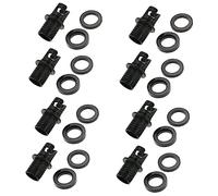 Toyvian 4sets Air Pump Adapter for Inflatable Kayaks Durable Hose Connector for Boat Air Valves Leak Inflation Accessory for Scuba Diving Hiking and Camping Activities 2pcs*4