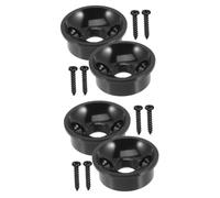 Toyvian 4sets Electric Guitar Jack Plates Replacement Guitar Jack Socket Plates Accessory Ship Shaped