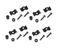 Toyvian 4sets Guitar Pressure Chord Buttons Black Stable String Buckle Lock Device for Electric Acoustic Guitars Easy Installation Screws Construction