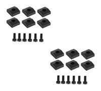 Toyvian 4sets Iron Locking Nut Blocks for Hexagonal Screws Guitar Replacement Parts Locking Nut Clamps for Tremolo Bridge Parts